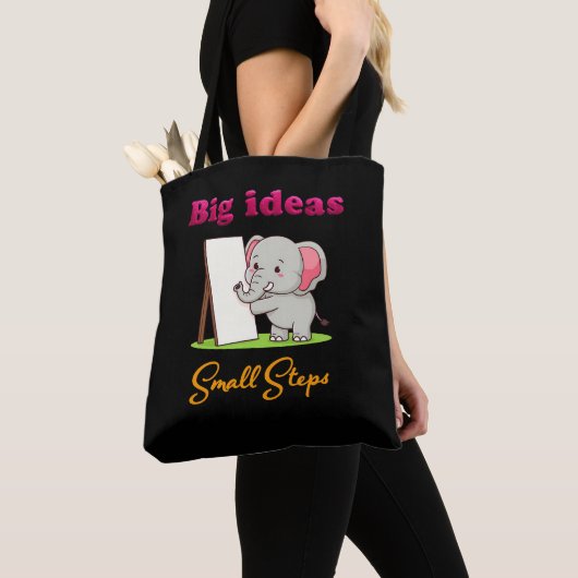 "Big Ideas, Small Steps" elephant animal dreams  Tasche (Von Nahem)