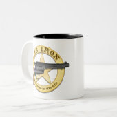 Big Iron Zweifarbige Tasse (Vorderseite Links)
