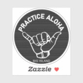 Big Island - Aloha Tribal Shaka Hang locker prakti Aufkleber (Blatt)