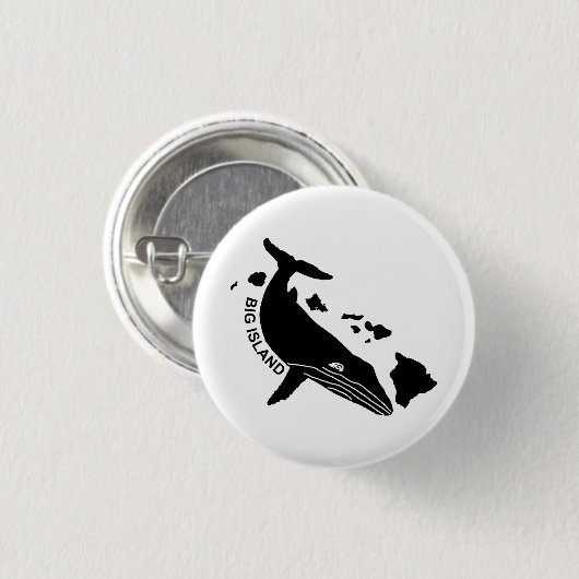 Big Island - Hawaii Islands Humpback Button (Vorne & Hinten)