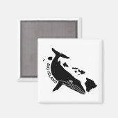 Big Island - Hawaii Islands Humpback Magnet (Vorderseite/Rückseite)