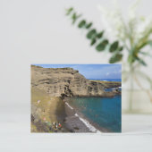 Big Island Hawaii Papakolea Green Sand Beach Postkarte (Stehend Vorderseite)