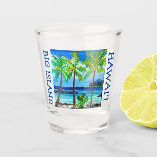 BIG ISLAND HAWAII SHOT GLASS SCHNAPSGLAS