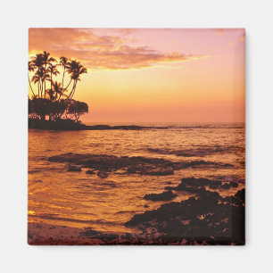 Big Island, Hawaii. Sonnenuntergang, Big Island Ha Magnet