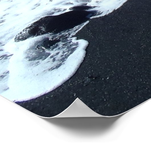 Big Island Hawaii Strandposter Poster (Ecke)