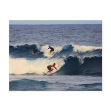 Big Island Hawaii Surfer Postkarte