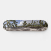 Big Island Hawaii Tropical Beach Palms Panorama Skateboard (Horizontal)