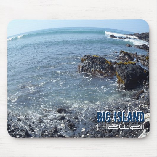 Big Island Hawaii verzerrt View Mousepad (Vorne)