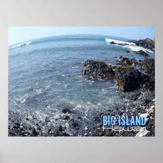 Big Island Hawaii verzerrte Blickposter Poster (Vorne)