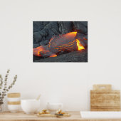 Big Island Lava Flow Hawaii Poster (Küche)