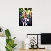 BIG ISLAND OHIA TIKI POSTER (Heimbüro)