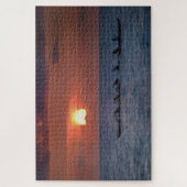 Big Island Outrigger Kanu bei Sunset Puzzle (Vertikal)