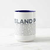 Big Island Pond New Hampshire Coffee Tasse (Zentrum)