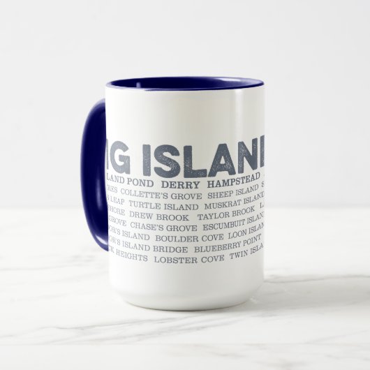 Big Island Pond New Hampshire Coffee Tasse (Vorderseite Links)