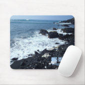 Big Island schwarzer Sandstrand Hawaii mousepad (Mit Mouse)