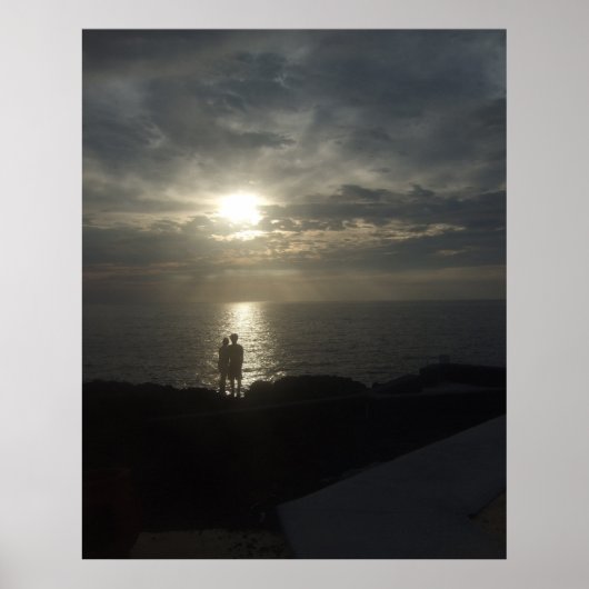 Big Island Silhouette Poster (Vorne)