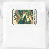 Big Jacks Creek Idaho Colors Rechteckiger Aufkleber (Tasche)