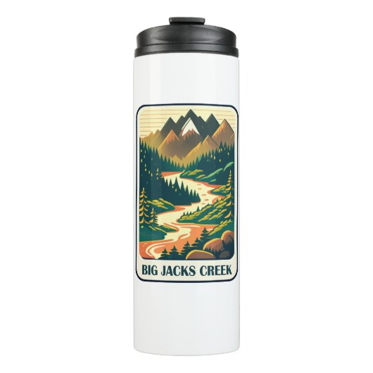 Big Jacks Creek Idaho Colors Thermosbecher (Vorderseite)