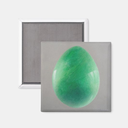 Big Jade Egg Magnet (Vorderseite/Rückseite)