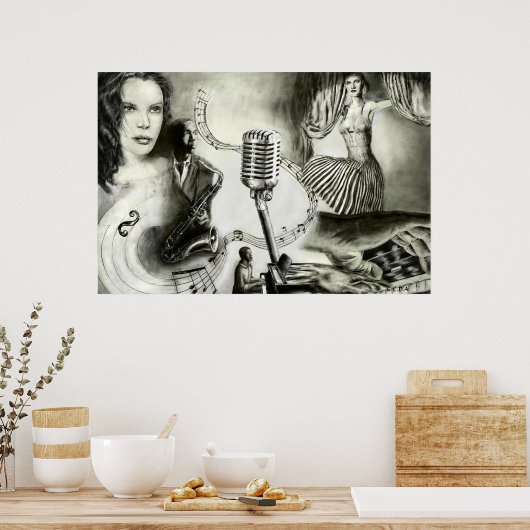Big Jazz 4 36'x24' Poster (Küche)