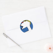 Big Jim JHgrafics Runder Aufkleber (Umschlag)