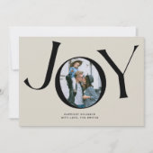 Big Joy Foto Card mit Buffalo Kariert Einladung (Vorderseite)