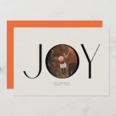 Big Joy Foto Weihnachtskarte Einladung (Vorne/Hinten)