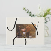 Big Joy Foto Weihnachtskarte Einladung (Stehend Vorderseite)