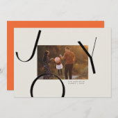 Big Joy Foto Weihnachtskarte Einladung (Vorne/Hinten)