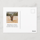 Big Joy Hand Letters Foto Holiday Postcard Postkarte (Rückseite)