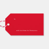 Big Joy Hand Letters Foto Urlaubskarte Geschenkanhänger (Rückseite Horizontal)