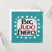 Big Judo Energy Grußkarte Karte (Vorderseite/Rückseite Beispiel)