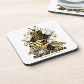 Big Kahuna Tiki Hula Pinup Girl Getränkeuntersetzer (Linke Seite)