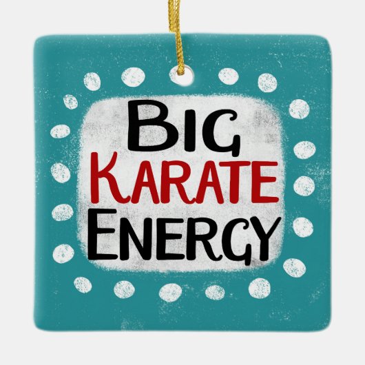 Big Karate Energy Ornament (Vorderseite)