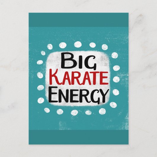 Big Karate Energy Postcard Postkarte (Vorderseite)