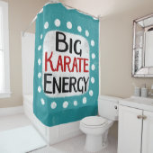 Big Karate Energy Showvorhang Duschvorhang (Beispiel)