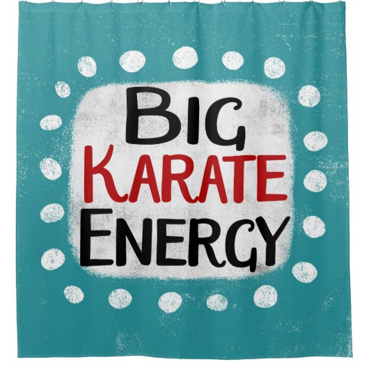 Big Karate Energy Showvorhang Duschvorhang (Vorderseite)