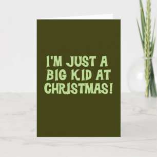 Big Kid auf Weihnachts Tshirts und Geschenke Feiertagskarte