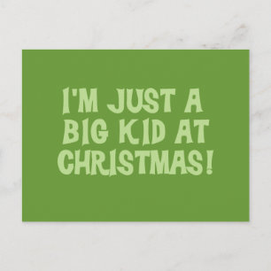 Big Kid auf Weihnachts Tshirts und Geschenke Feiertagspostkarte