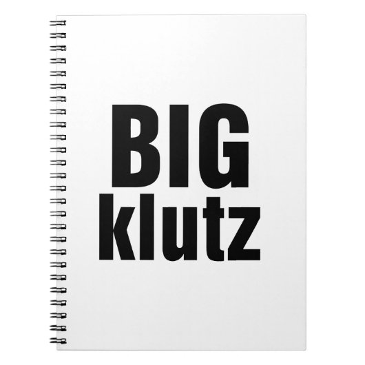Big Klutz Notizblock (Vorderseite)
