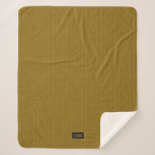 Big Knitter - Light Olive Color Sherpadecke (Vorderseite)