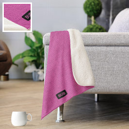 Big Knitter Stiche - Bubblegum Pink Custom Sherpadecke