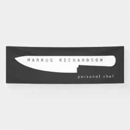 Big Koch Knife Logo 2 für Persönlichen Koch, Cater Banner