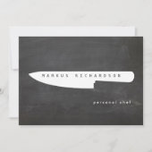 Big Koch Knife Logo 2 Koch, Catering Flat Notecard Mitteilungskarte (Vorderseite)