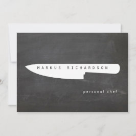 Big Koch Knife Logo 2 Koch, Catering Flat Notecard Mitteilungskarte