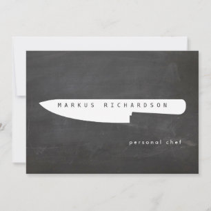 Big Koch Knife Logo 2 Koch, Catering Flat Notecard Mitteilungskarte