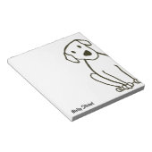 Big Labrador Dog Notepad Notizblock (angewinkelt)