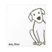 Big Labrador Dog Notepad Notizblock (Vorderseite)