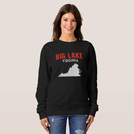 Big Lake Washington USA State America Travel Washi Sweatshirt (Vorne ganz)