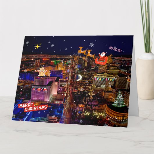 BIG Las Vegas Weihnachtskarte Karte (Vorderseite)